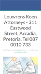 Mobile Screenshot of louwrenskoen.co.za